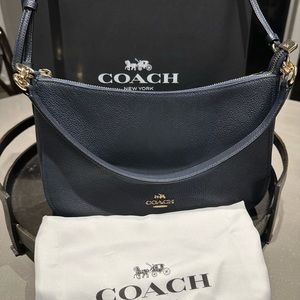 Coach Pebble Chelsea Crossbody purse in navy